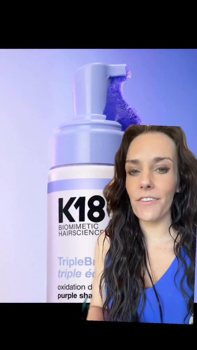 AD | @k18hair always comes through with the innovation, and their new TripleBright oxidation defense purple shampoo is no exception…it contains violet to neutralize the brassy tones plus a proprietary chelating complex a