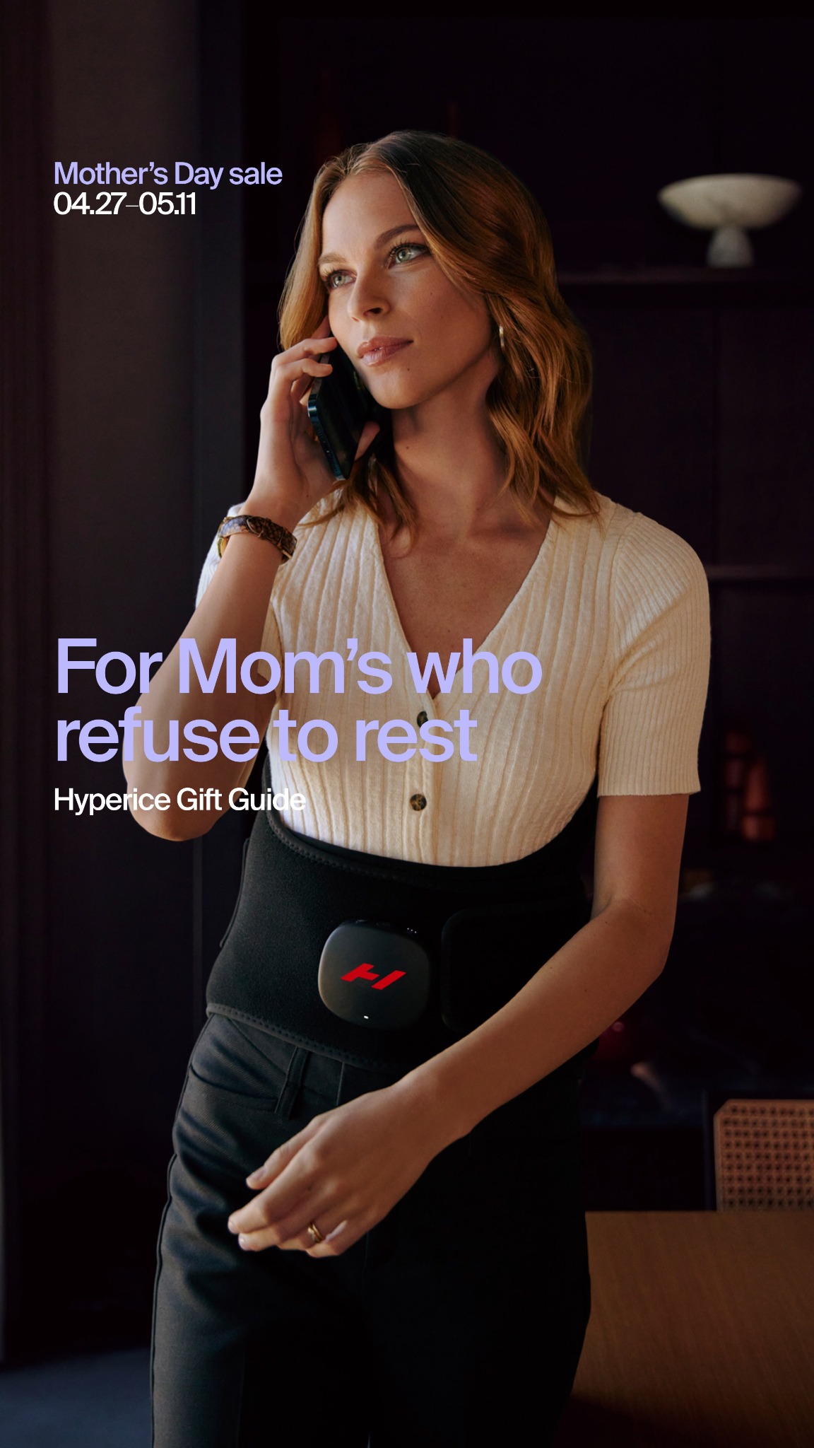 Whether she's an athlete, a busy mom, or someone who just deserves a wellness break, Hyperice has the perfect gift for her this Mother's Day. Percussion therapy, compression, heat therapy and more are all on sale now! 💜