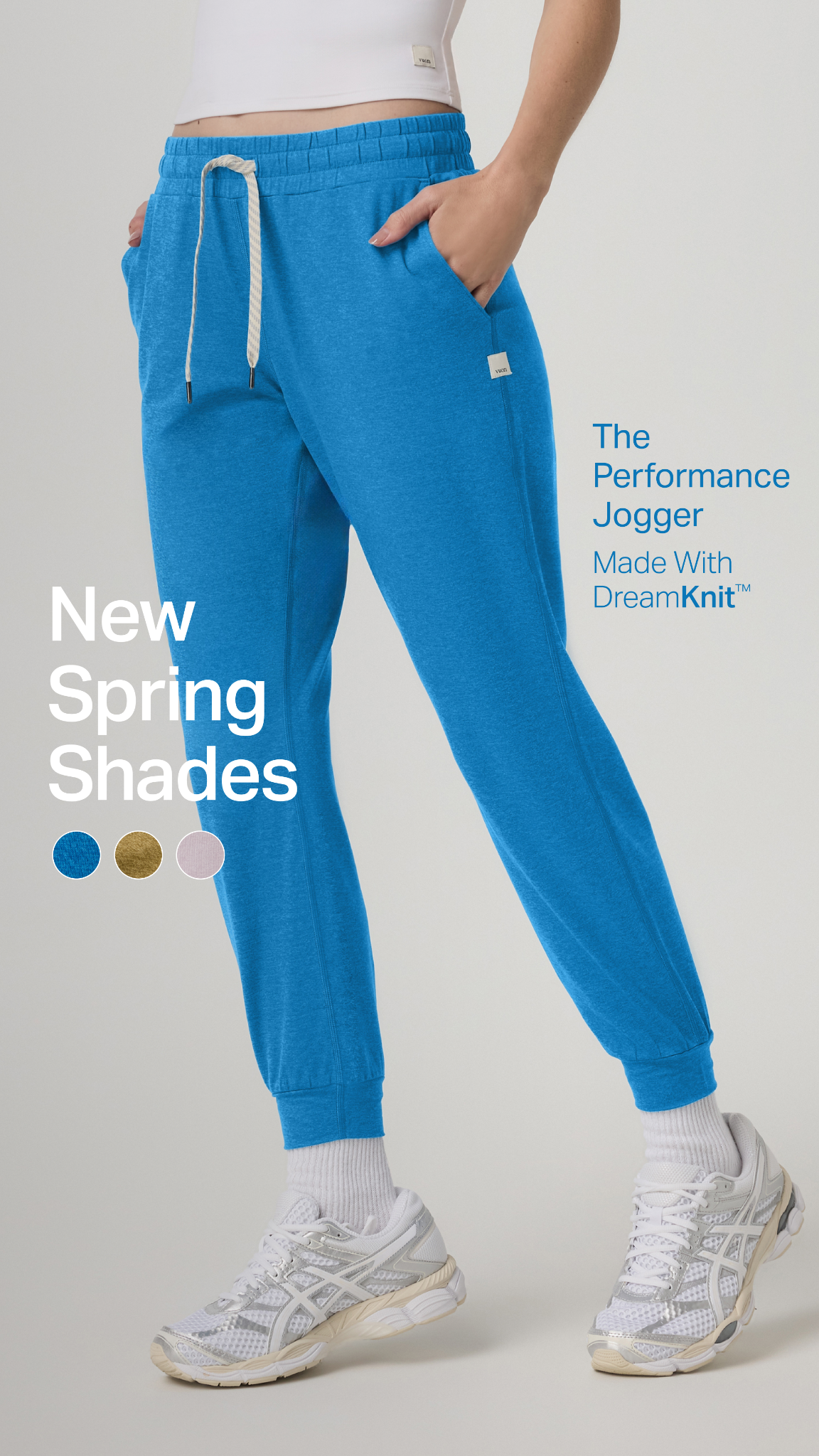 Spring into softness: Our 5-star joggers are here in two new colors.