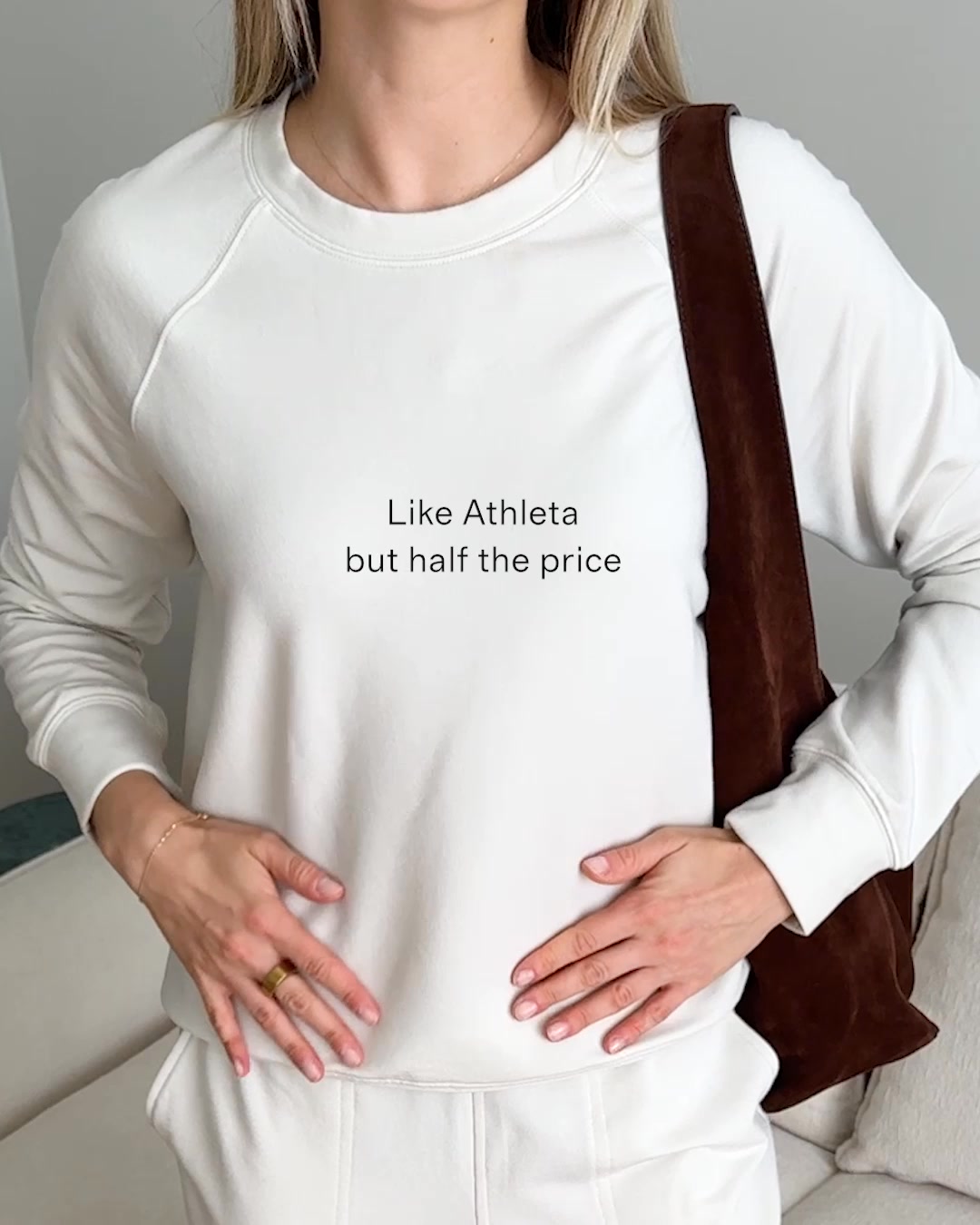 Introducing Quince's viral SuperSoft Fleece. This lightweight fabric has just the right amount of stretch and is ridiculously soft and comfortable. Plus, we included our GRS-certified poly yarn in this blend, which diver