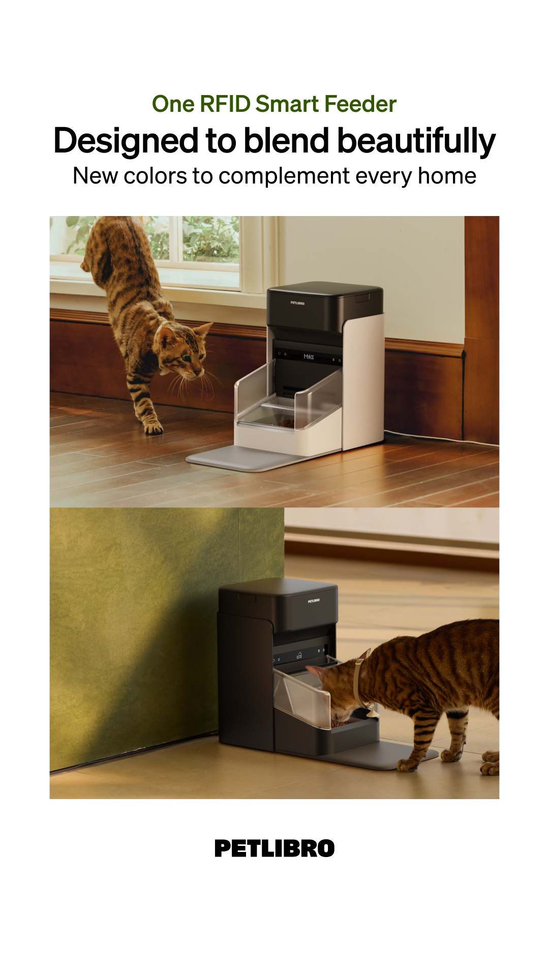 ✨ Finally, pet care that blends right in. The One RFID Smart Feeder comes in colors designed to fit beautifully into modern homes.