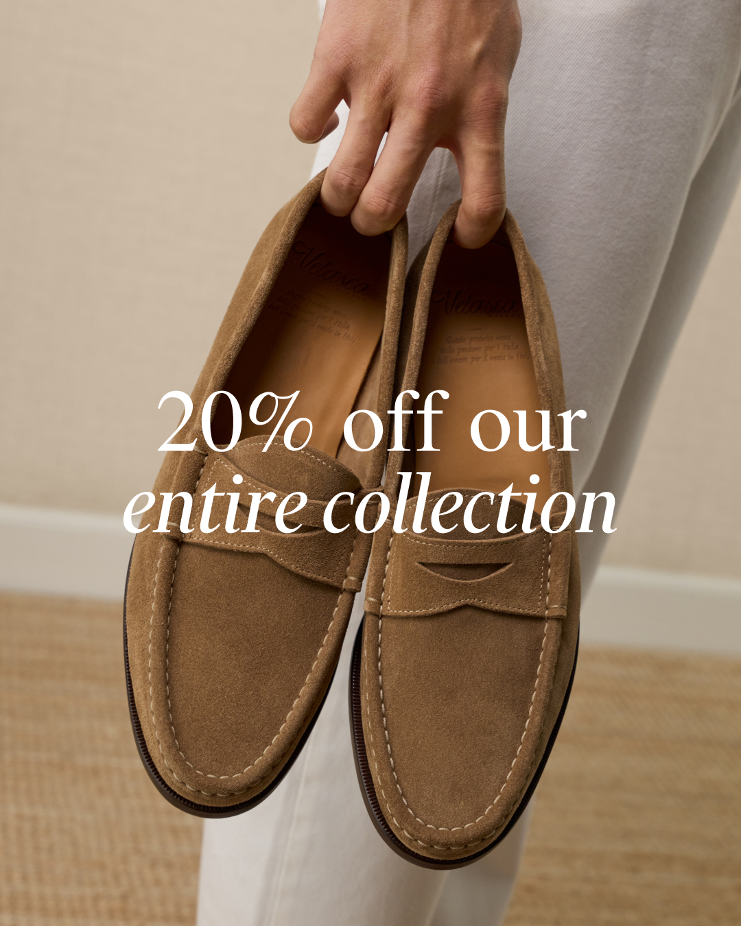 Made in Italy at -20%.