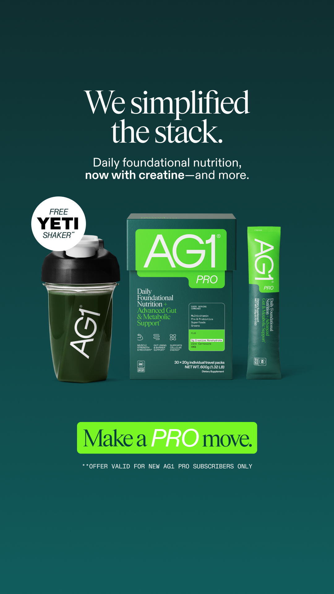 Your AG1 Pro Journey Starts Here