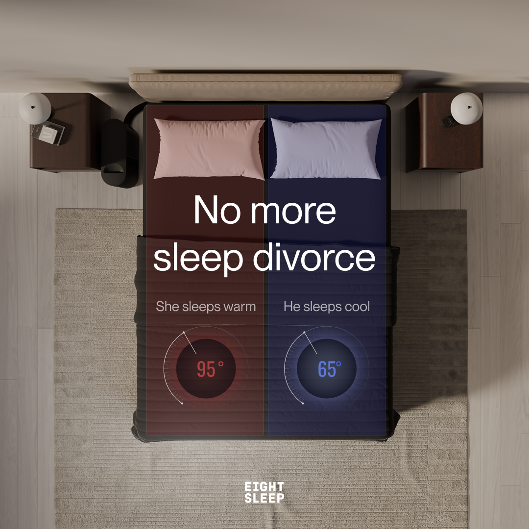 Pod 5 transforms any bed into an intelligent, adaptive environment, automatically adjusting temperatures independently on both sides of the bed, maximizing you and your partner's sleep performance and health.