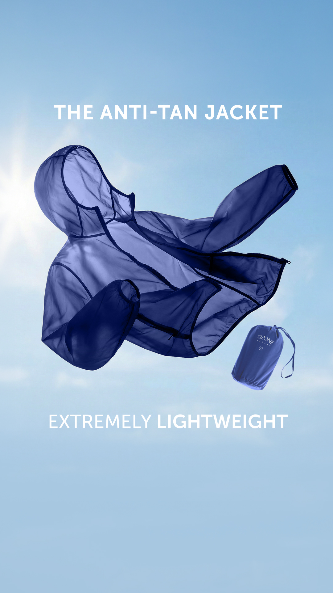 Ditch the bulk, not the protection! 
Our anti-tan parka is lightweight and comfy for daily wear
• UV protected • Ultra-lightweight design 
Stay shielded in style. Get yours now!