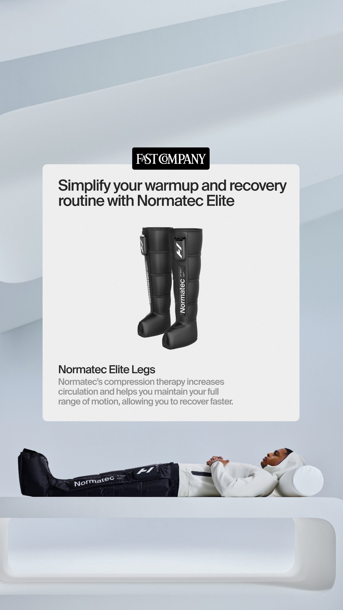 The ultimate recovery tool. 🔥
Trusted by top athletes, Normatec Elite helps boost circulation, reduce muscle soreness, and keep your legs ready before and after every workout.
Shop now at hyperice.com