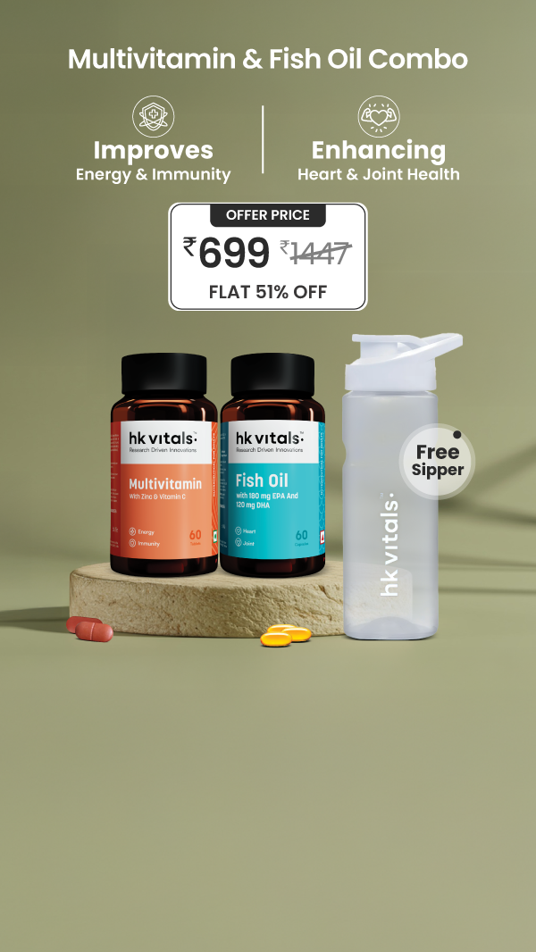 👉Here’s The Duo Your Body Deserves! 🛒Order HK Vitals Multivitamin & Fish Oil Combo @ Rs. 699.💚