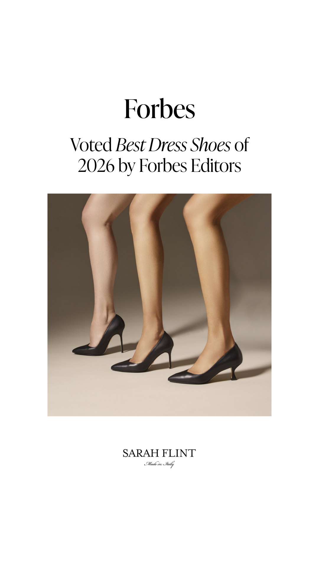 Your heels shouldn’t hurt. That’s why we design every pair with extra padding, arch support, and a roomier toe box so you can walk, work, and celebrate in total comfort.

It’s also why the Perfect Pump was just named Bes