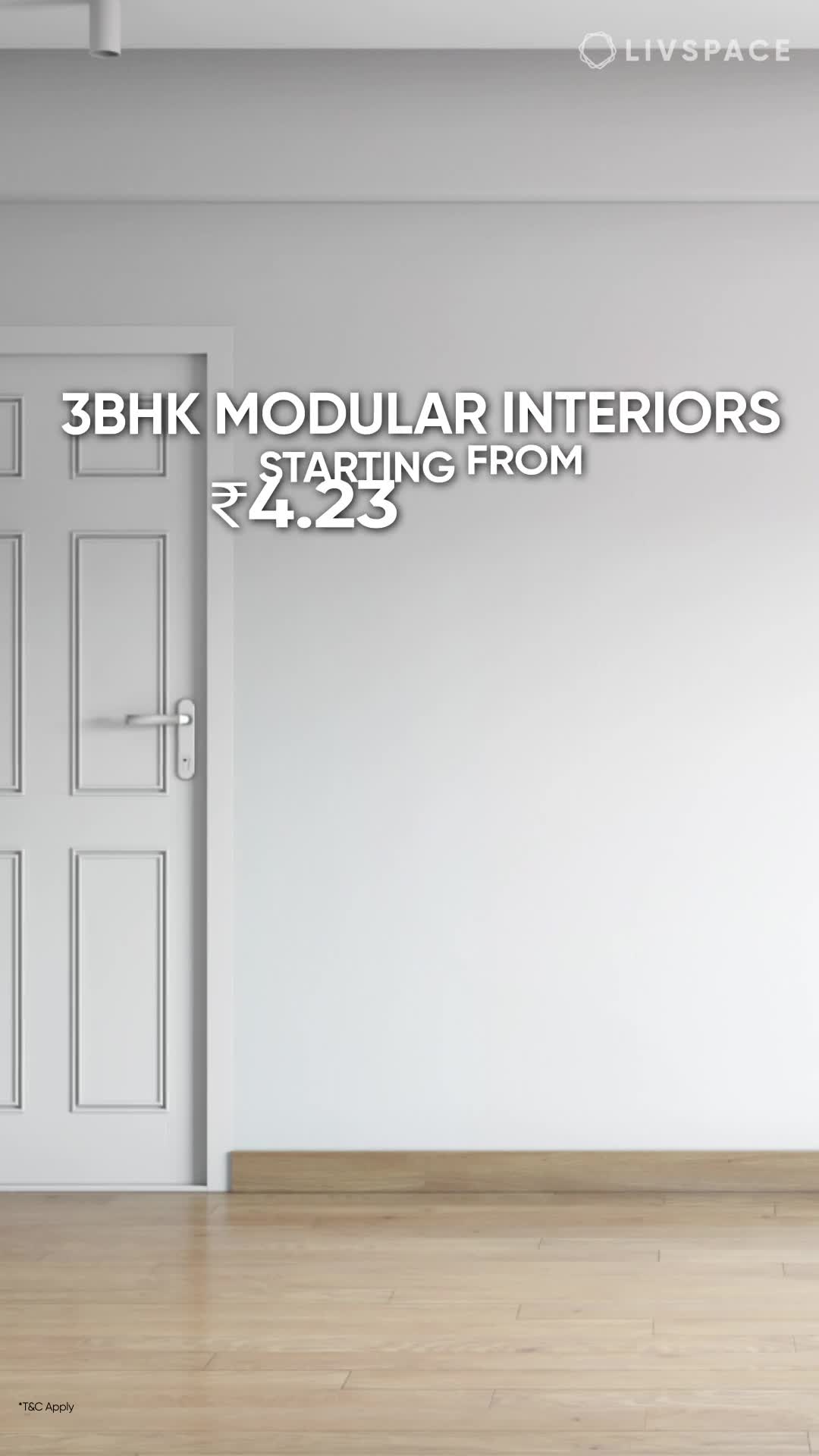 Curious about the price of your 3BHK  interiors? Know it in 4 easy steps  with our price calculator.