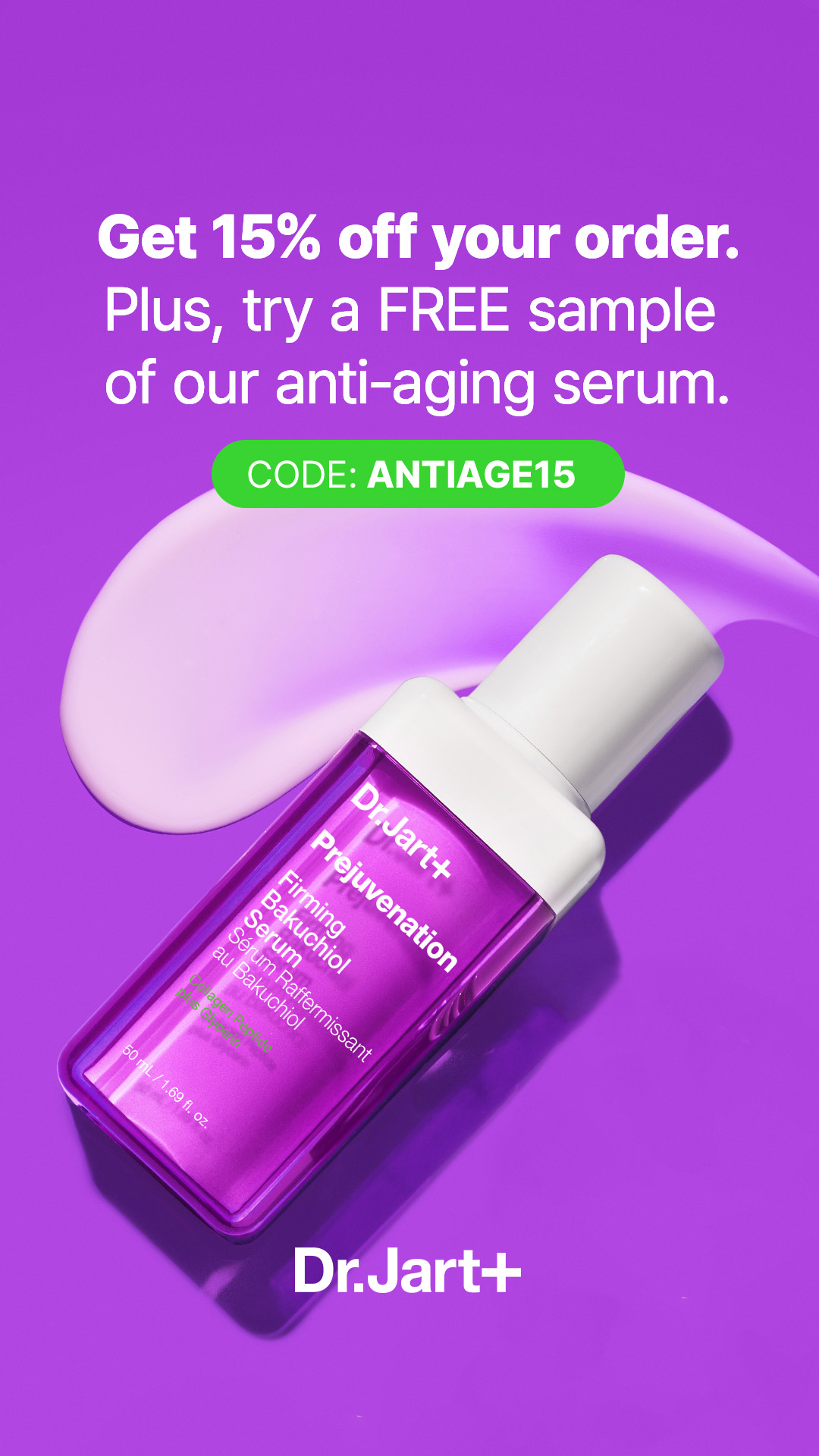 15% off + FREE Sample