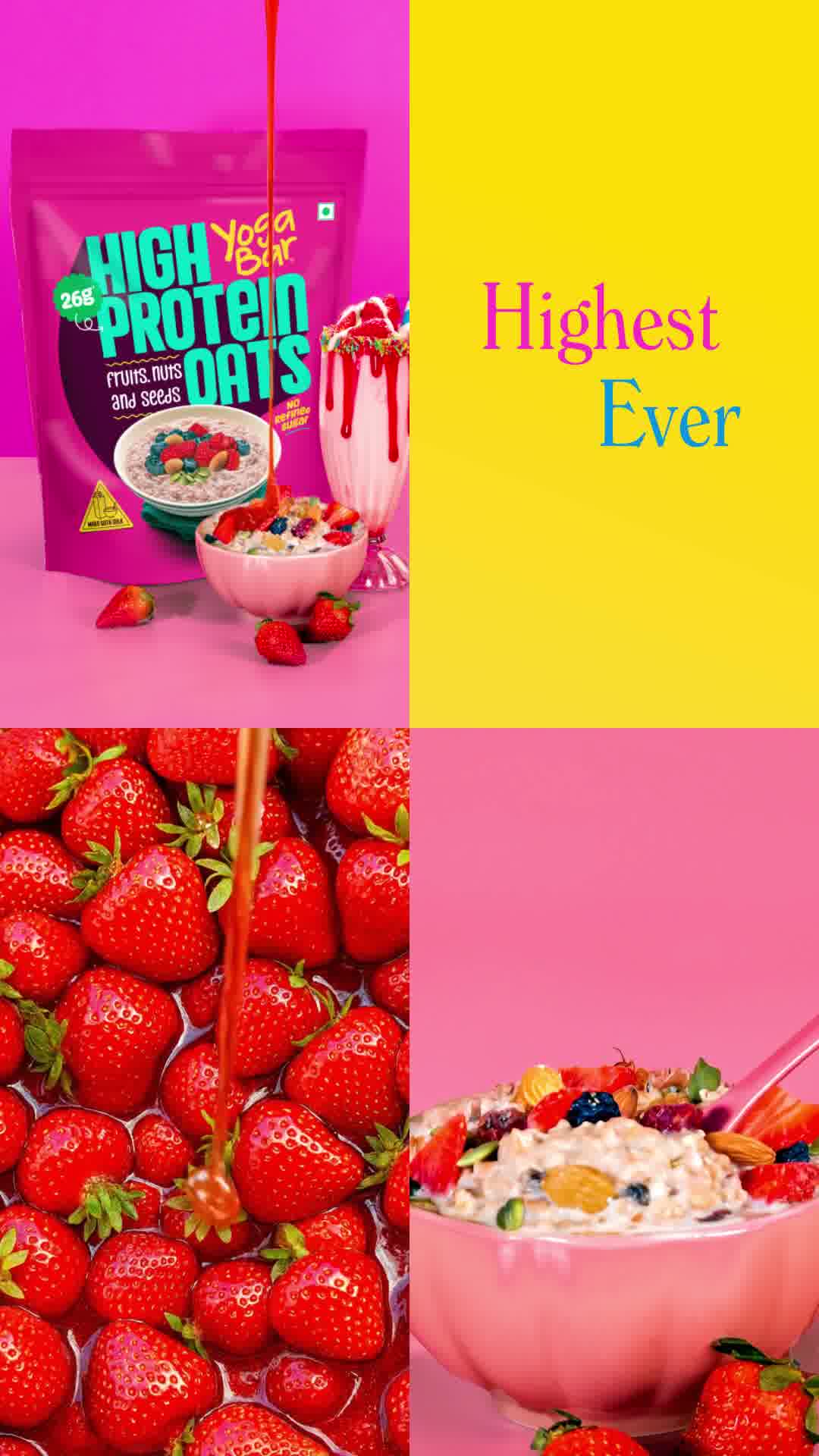26g High Protein Oats — Fruit, Nut & Seed Power 🥣💪
