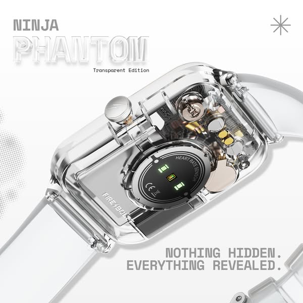 Fire-Boltt Ninja Phantom is HERE — Now with Transparent Case & Strap!

Show off your style with a bold transparent design paired with a stunning 1.83” HD Display.

📞 Bluetooth Calling
❤️ SpO₂ & Heart Rate Monitoring
🏃 12