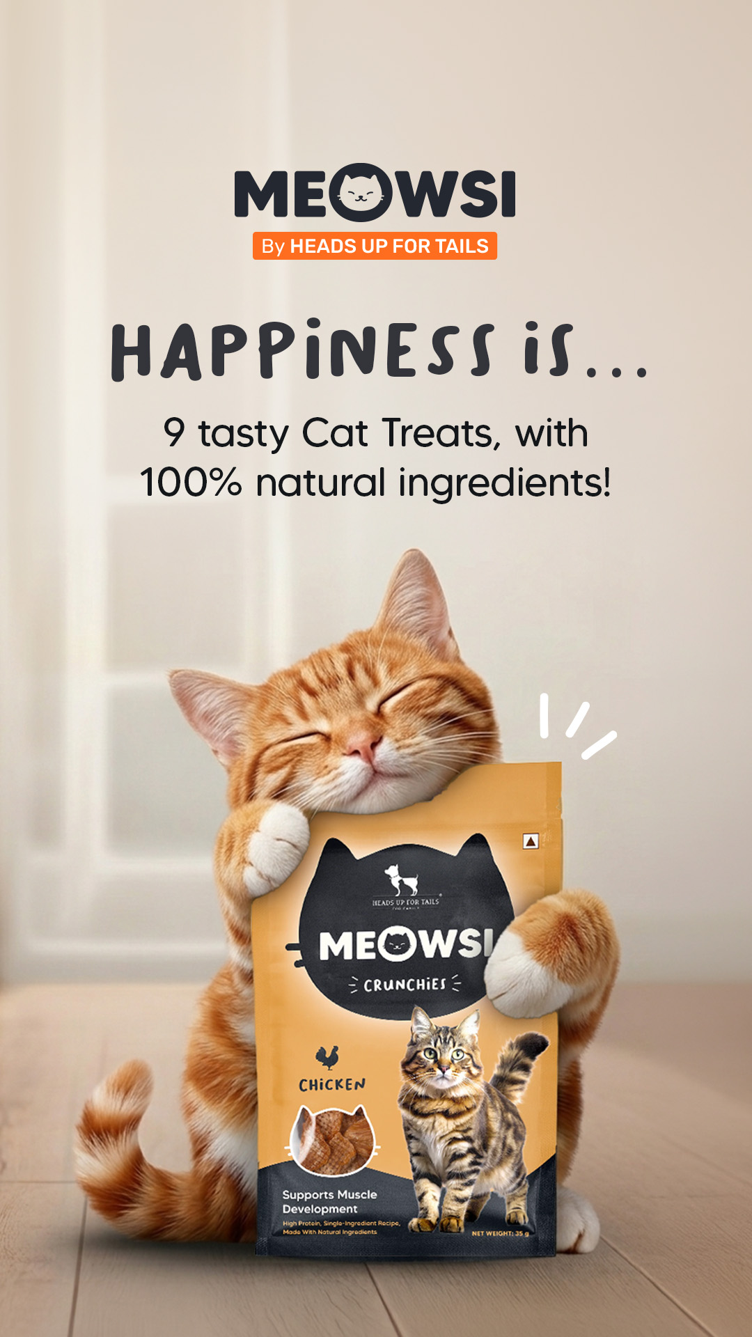 Do you still think cat treats have limited options? 😞 Meowsi has MANY options, for every cat’s tastes, moods and preferences!

💙 Soft Treats for training and rewarding 
💙 Crunchy Treats for single-ingredient snacking
💙 P