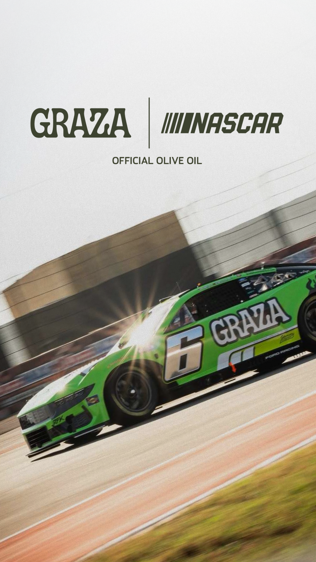 It’s official — we’re the OFFICIAL Olive Oil of NASCAR! Vroom vroom baby 🫒🏁
