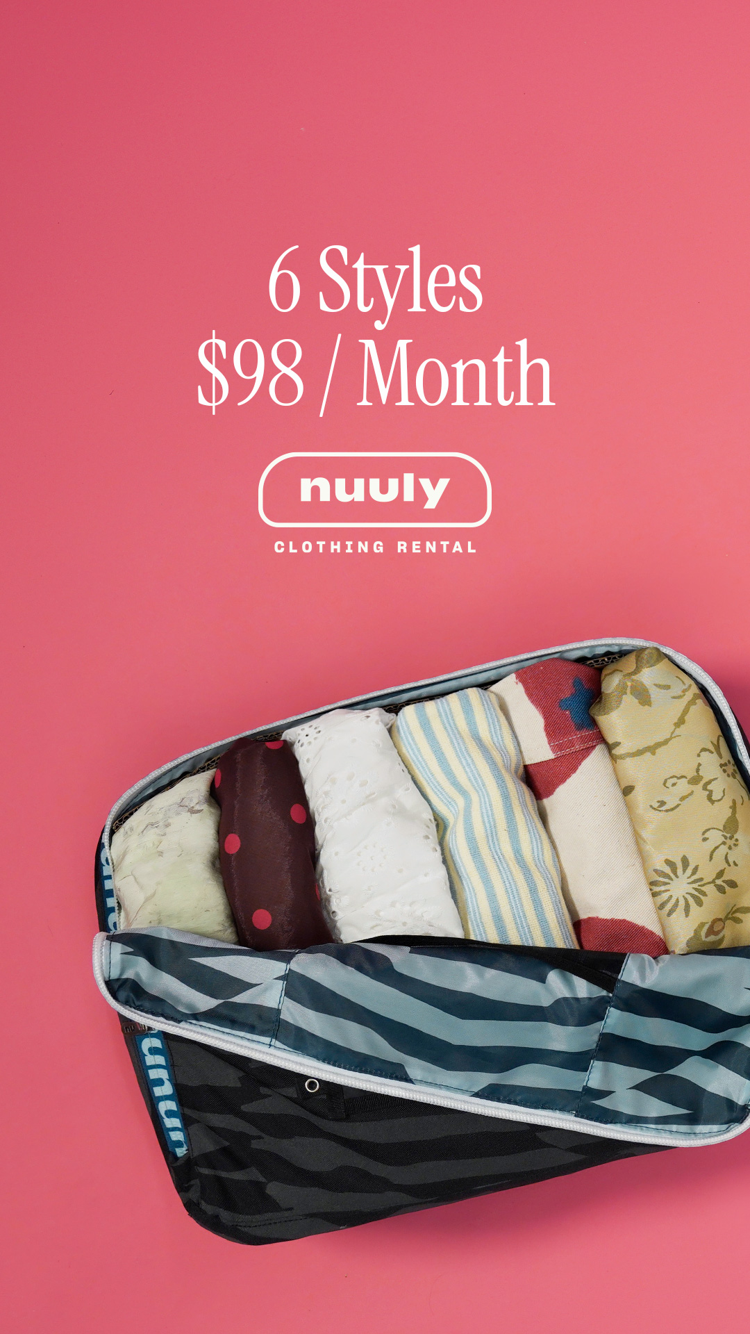 Your spring agenda: drinking iced matchas, smelling the flowers + renting cute outfits. Any 6 styles for $98 / month