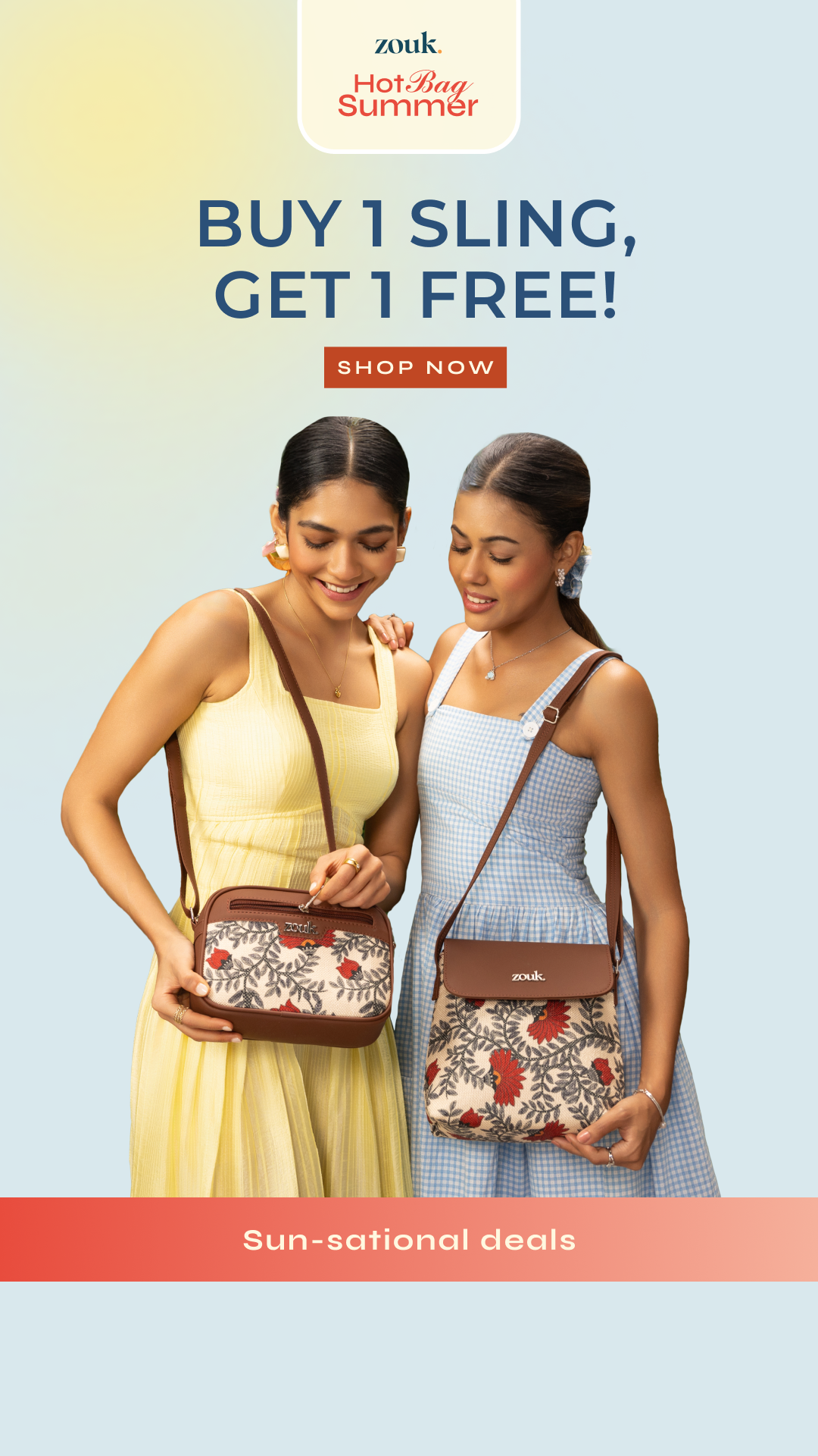 Two bags. One price.
Pack your summer memories in a bag that’s as vibrant as your plans.