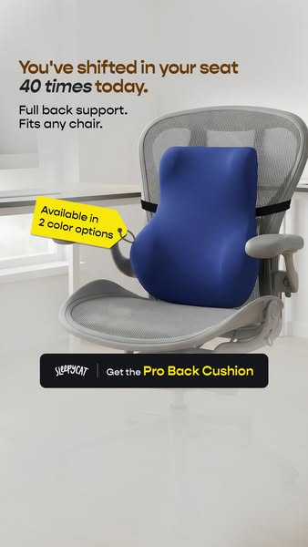 Support your spine. The Pro Back Cushion offers targeted lumbar relief & support for long sitting hours. Buy Now!