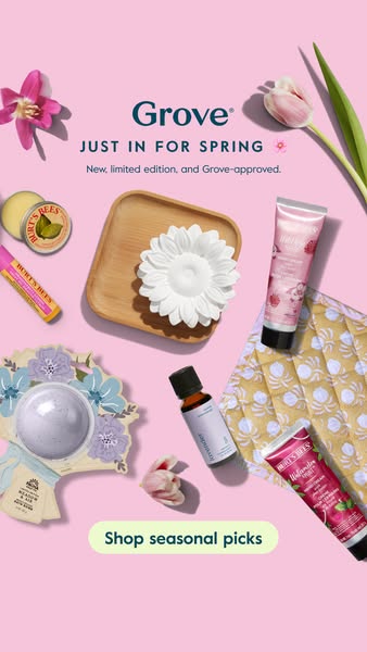 NEW for Spring 🌸

Shop limited-edition favorites that meet Grove standards.