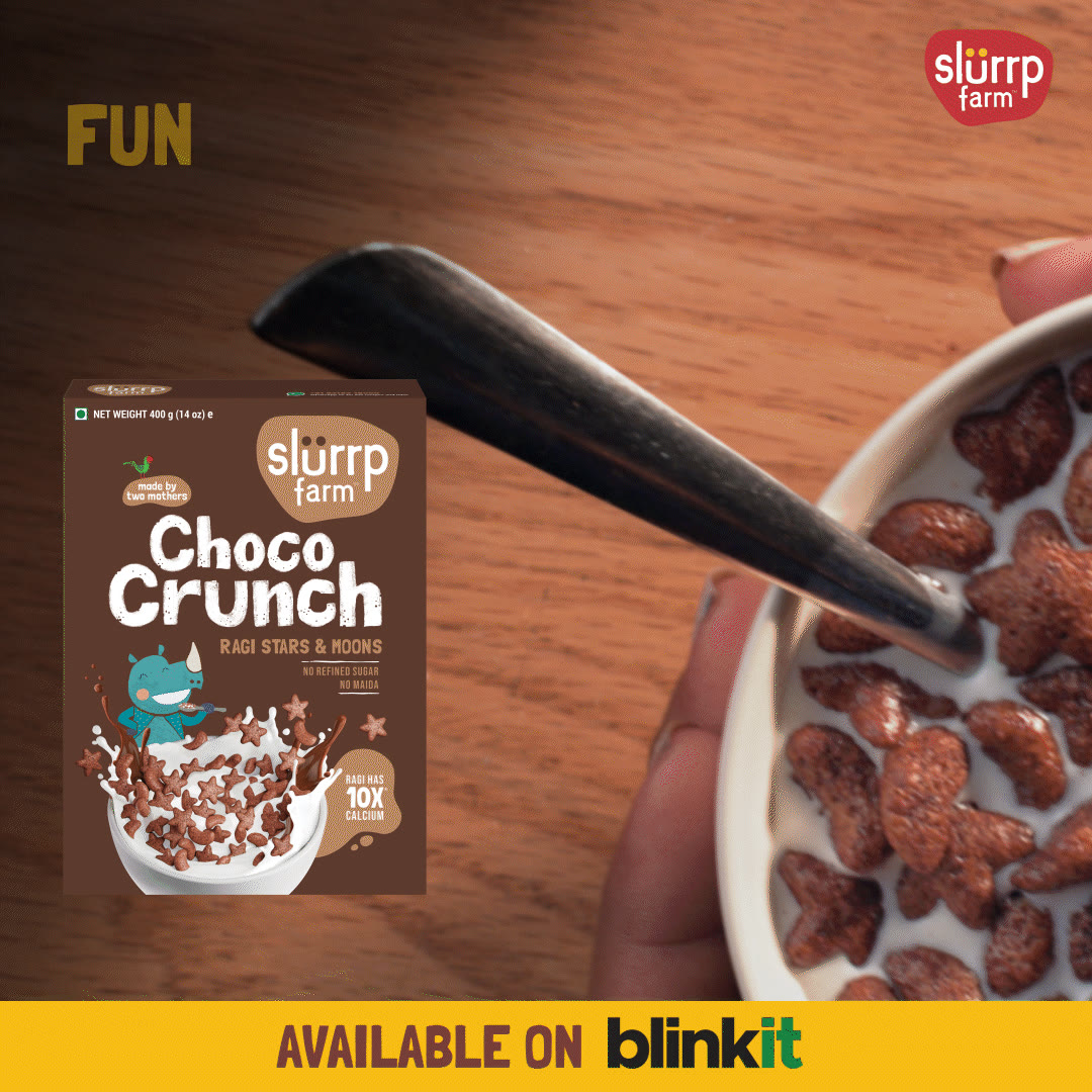 Breakfast rejection? Not anymore!😊🥣 Start your child’s day right with our Choco Crunch Cereal, made with No Refined Sugar. Buy Now!