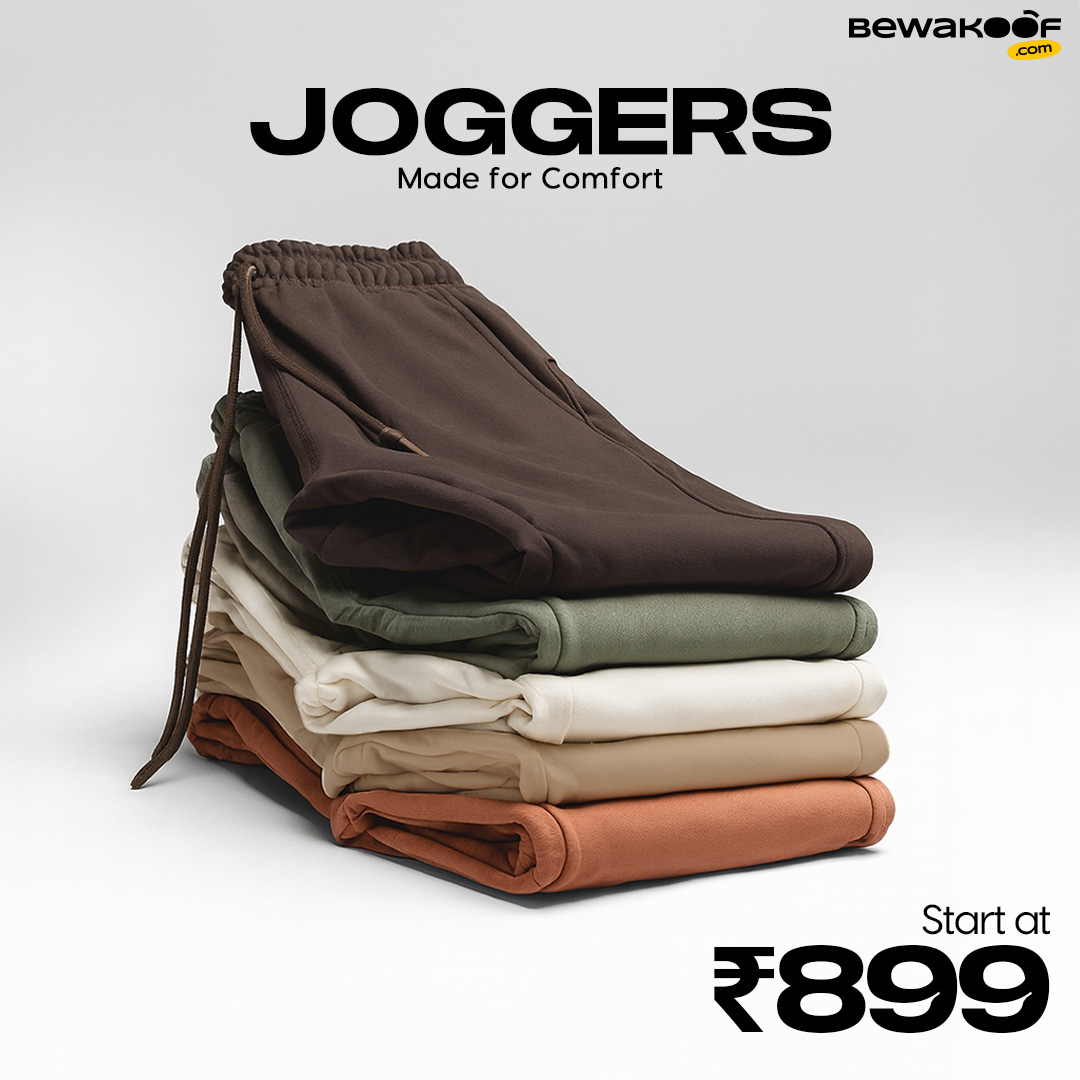 🔥 Your everyday joggers, now starting at ₹899.From chilling at home 🛋️ to stepping out in style 🚶‍♂️ — these joggers have you covered.
Get yours starting at ₹899 — a timeless deal on everyday essentials.
🛍️ Limited time 