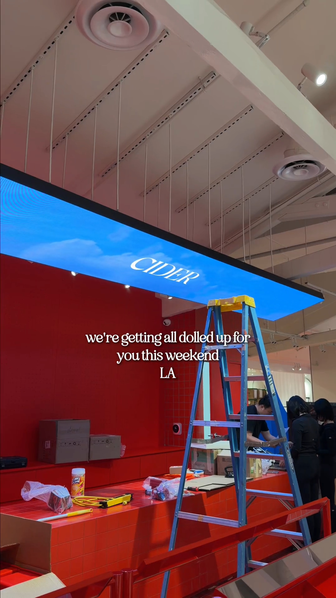 We're hard at work making ourselves pretty to open the doors to our very first store THIS FRIDAY!!! 
📍The Original Farmers Market
📆 Opening 4.17
 #shopcider