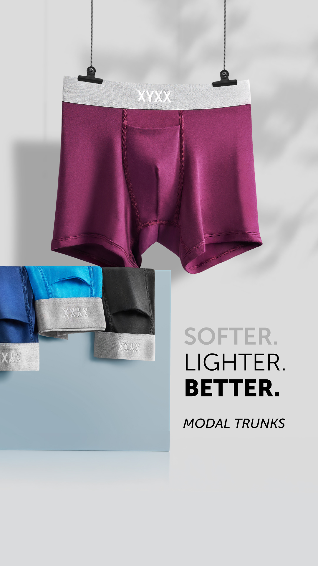 Softer feel, lighter wear, better comfort. Modal undies designed to upgrade your everyday.
