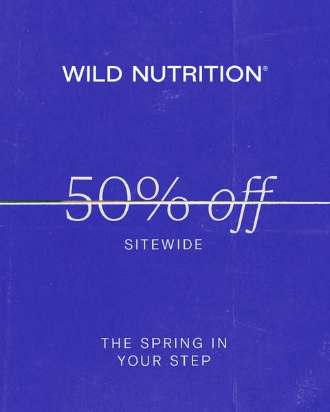 50% off the spring in your step