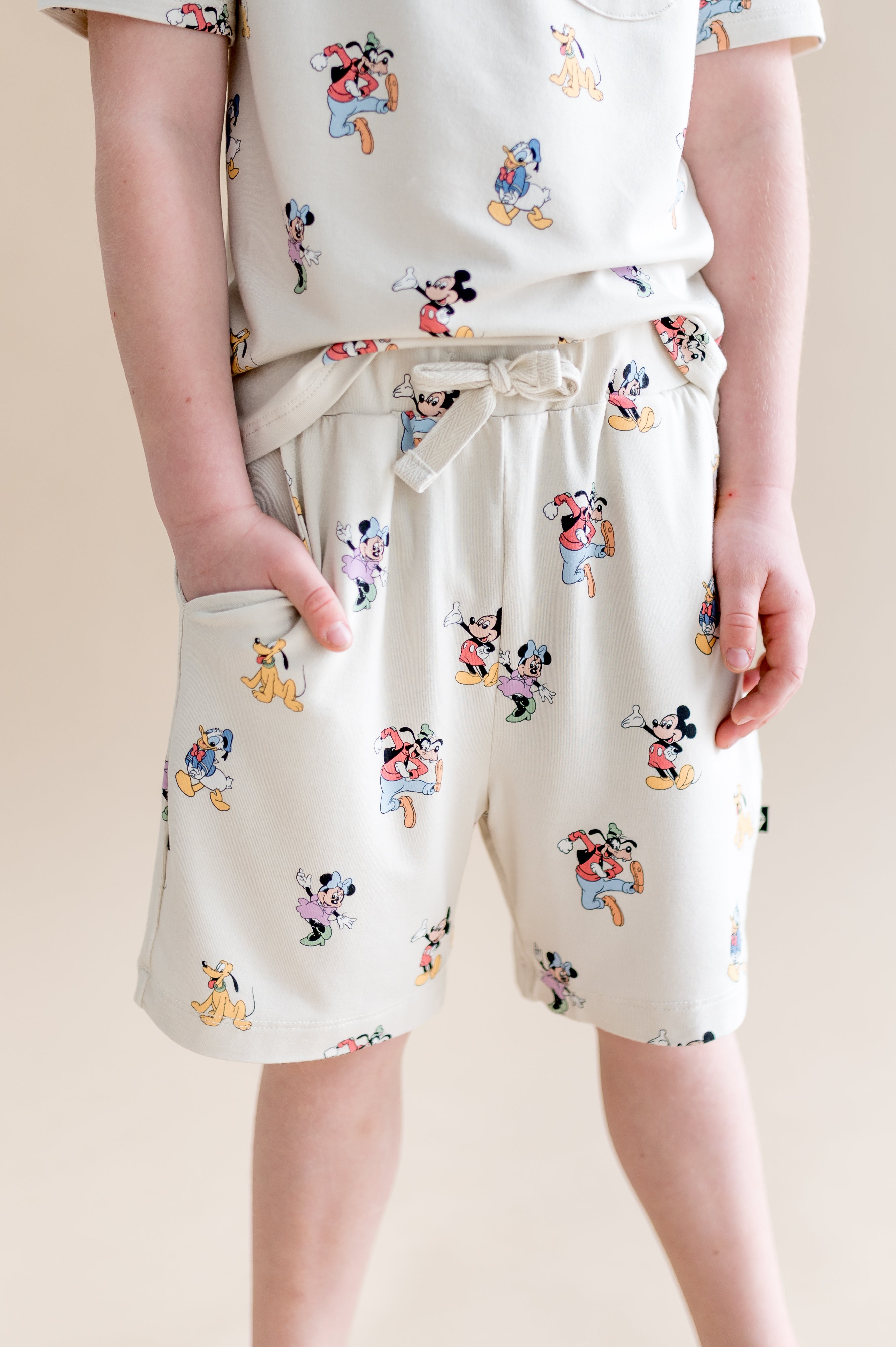 Drawstring Short in Mickey Mouse and Friends - Mickey Mouse and Friends / 7 by Kyte Baby