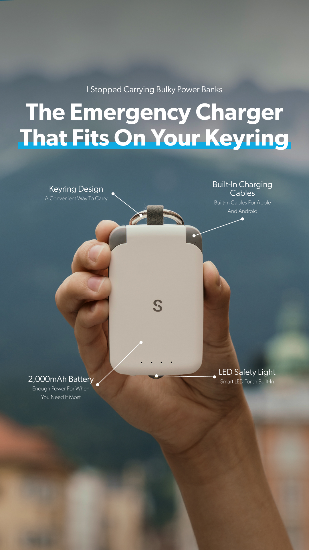 The Emergency Charger For Your Keyring 🔑
