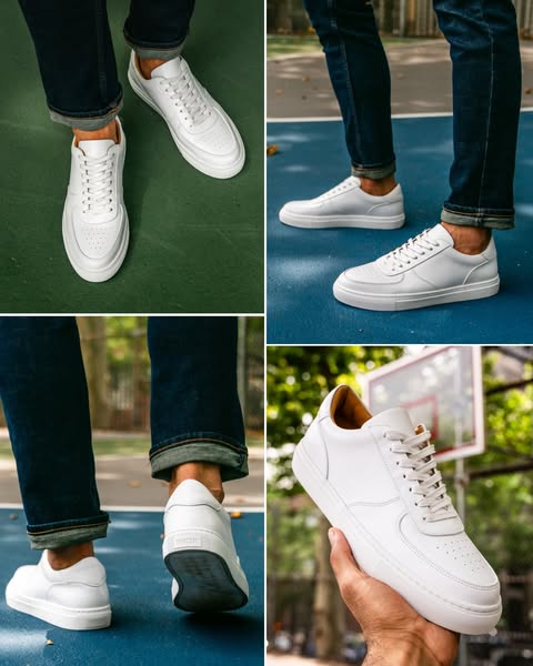 🆕 Introducing The White Court Sneaker — featuring the highest quality leathers, premium comfort, the lowest possible markups, and a design that brings the A-Game everyday.
