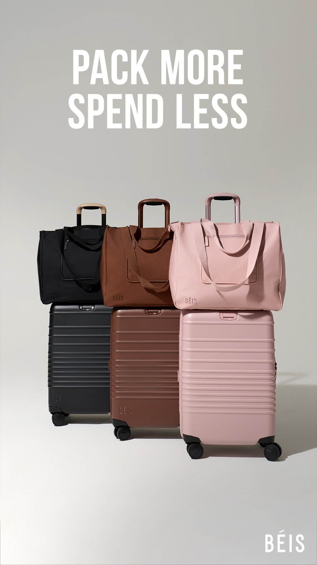 Your favorite bags, one bundle.. Take 15% off when you grab The East to West Tote & Carry-On Roller.
