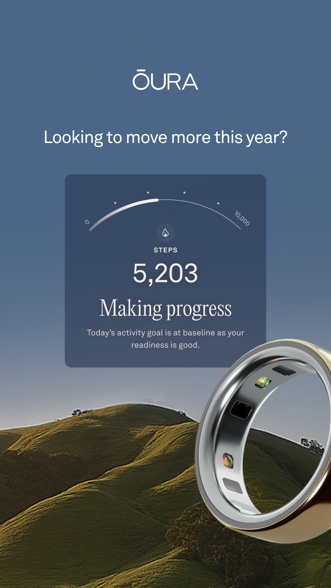Stay consistent and hit your goals with Oura Ring. Track across 50+ health and wellness metrics.