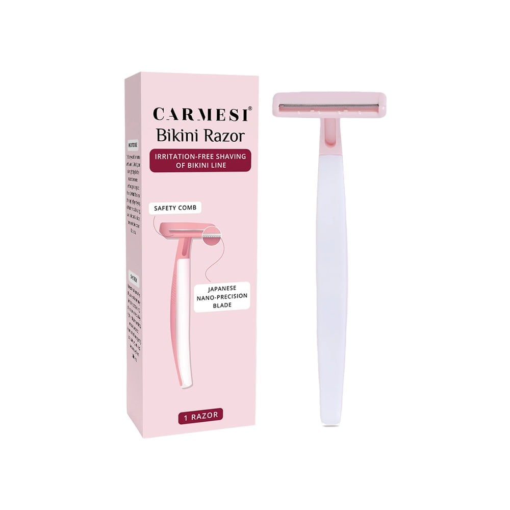 Remove facial hair easily at home with Carmesi Facial Razor.