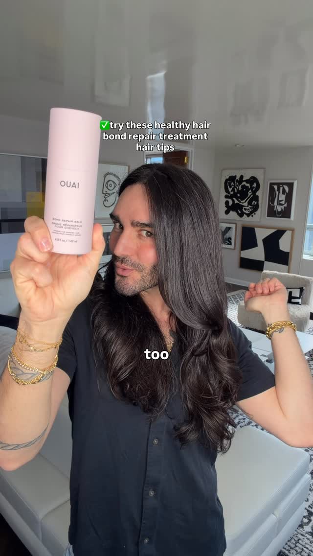 @theouai has entered the chat with a new bond repair treatment and it’s SO GOOD!! Ok so what’s amazing is it’s sooooo conditioning that u can technically use it instead of conditiner but also, if u have a conditioner rou