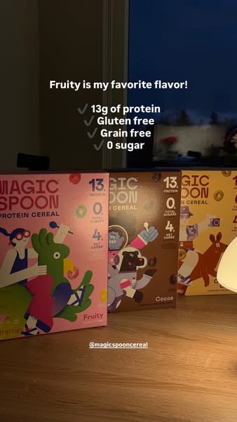 HIT YOUR GOALS! 💪 Magic Spoon is here with 12g+ protein, 1g protein, and 2-4g net carbs, we've got satisfying and crave-worthy flavors for everyone.