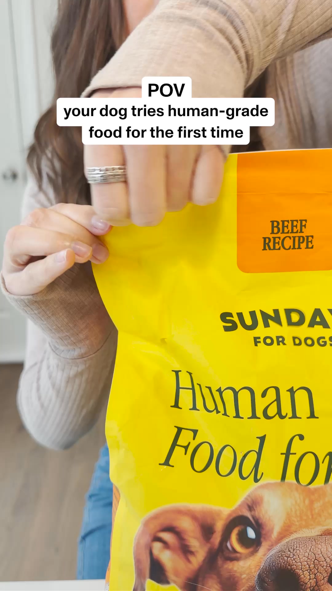 Sundays is no mess, no prep dog food that makes serving your pup 100% meat and superfoods effortless. We want you to see how this can impact you and your pup so we’re offering 30% off your first order