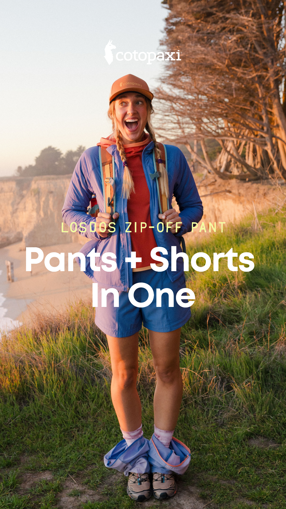 2-in-1 always wins: When the day warms up, zip off and converts into shorts.