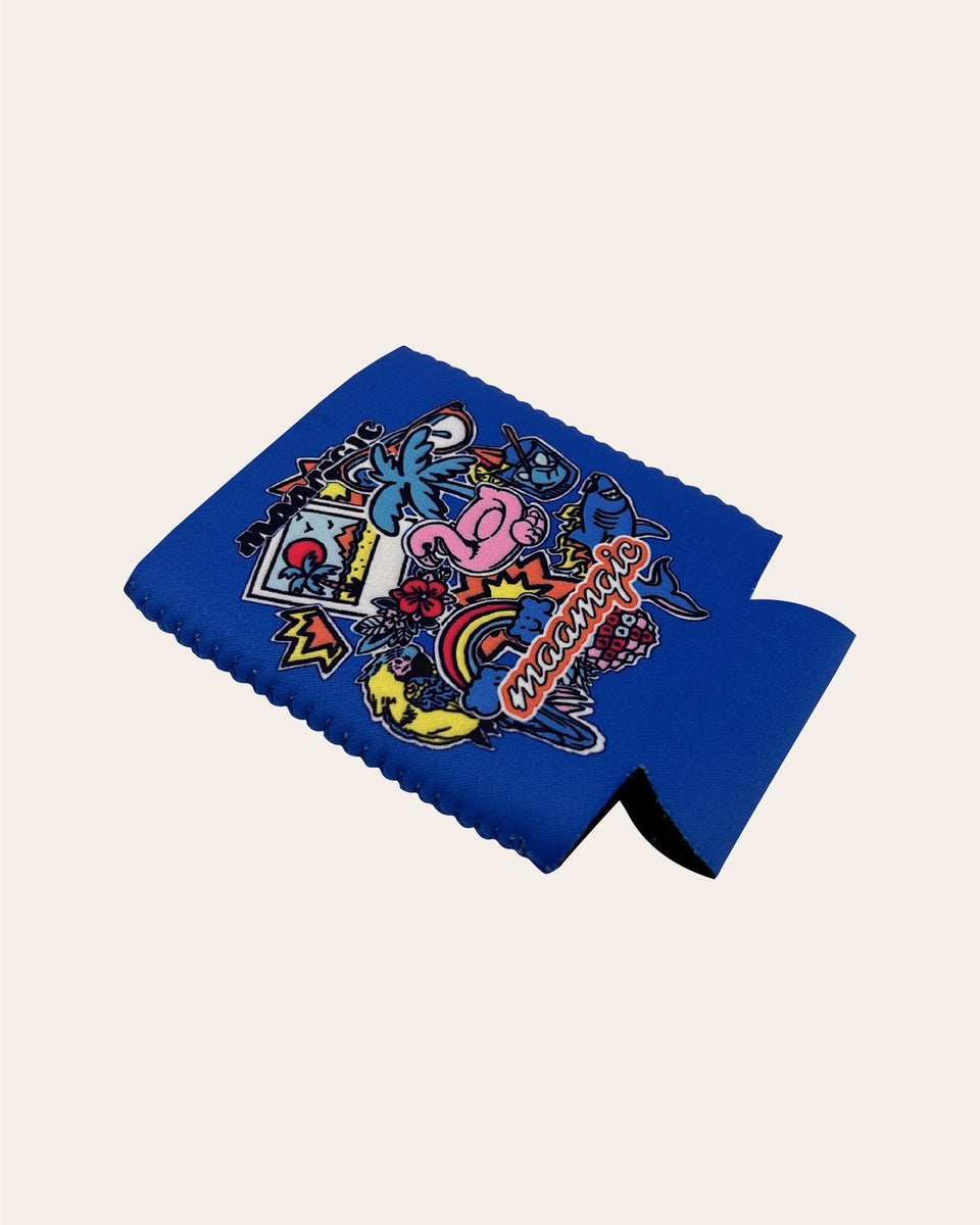 Fantasia Beach Party Can and Bottle Sleeves, Navy Blue | Maamgic