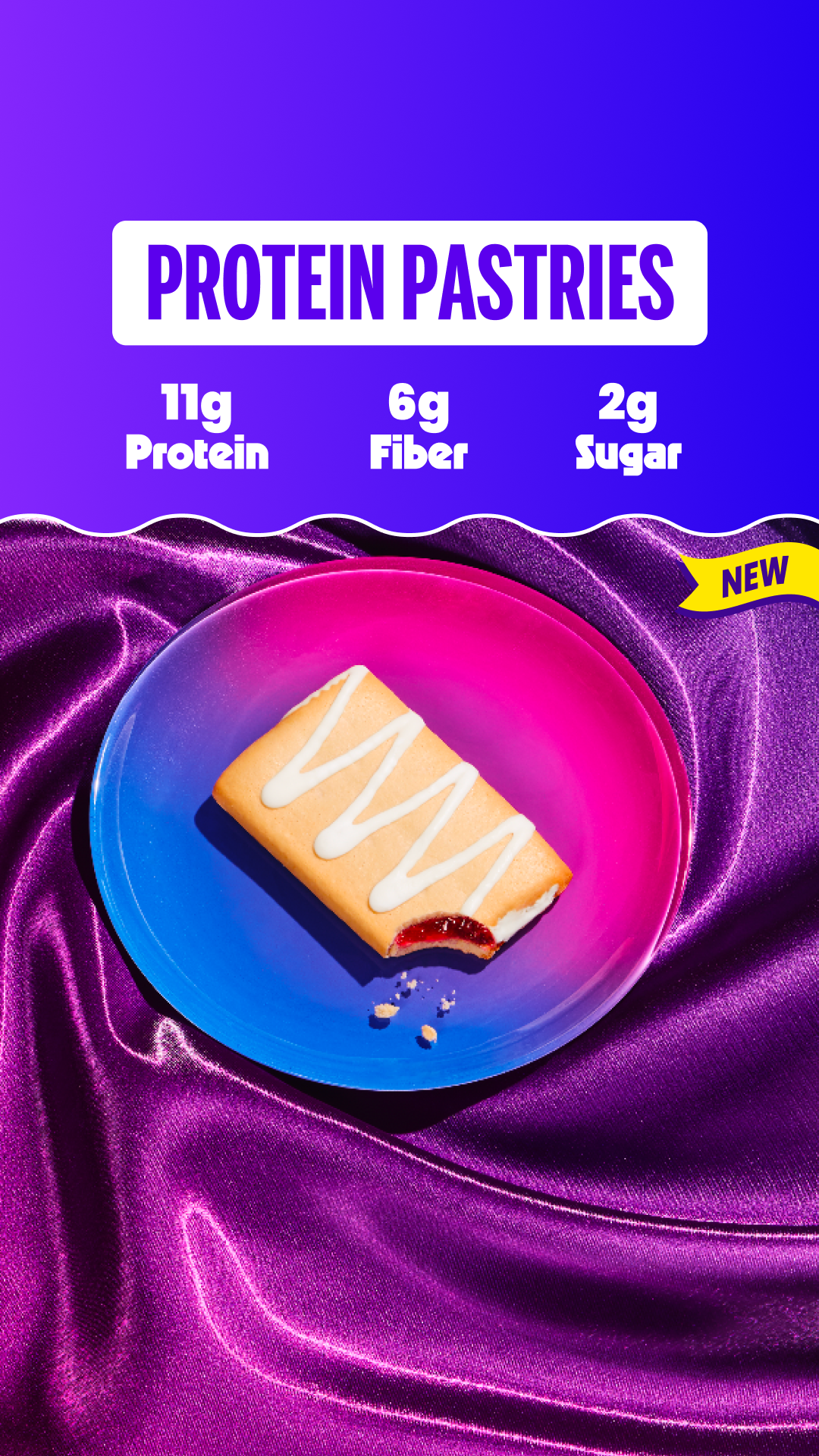 BREAKING NEWS! 🚨 Introducing Magic Spoon Protein Pastries!

• 11g of protein per serving to fuel your day
• 6g Fiber to support you
• 3g total added sugar - can you believe it? 

Ready to start your morning off right?