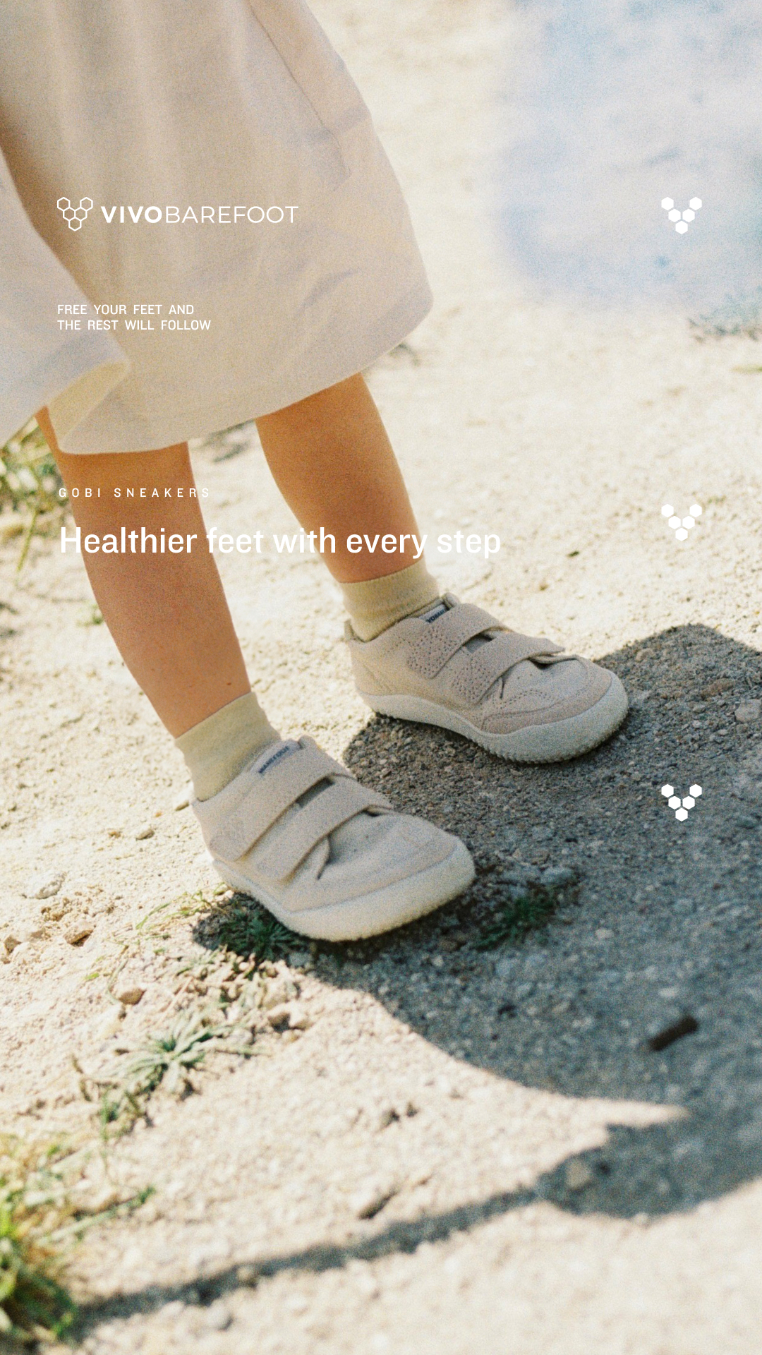 Introducing the new Gobi Sneaker. A modern and cool grown-up style to kids' footwear, so they can explore and take on the world.