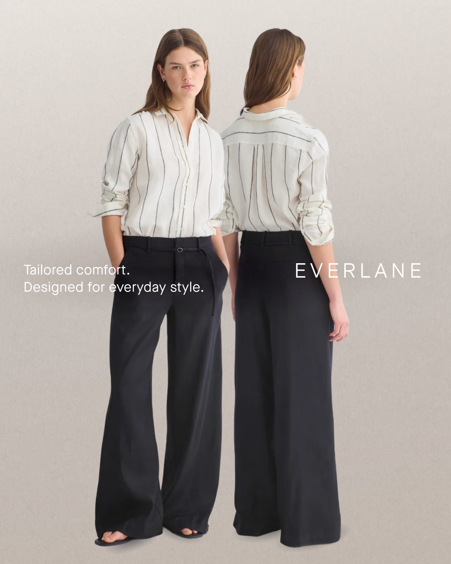 The one you reach for. Lightweight stretch linen, easy drape, and a clean, polished feel.