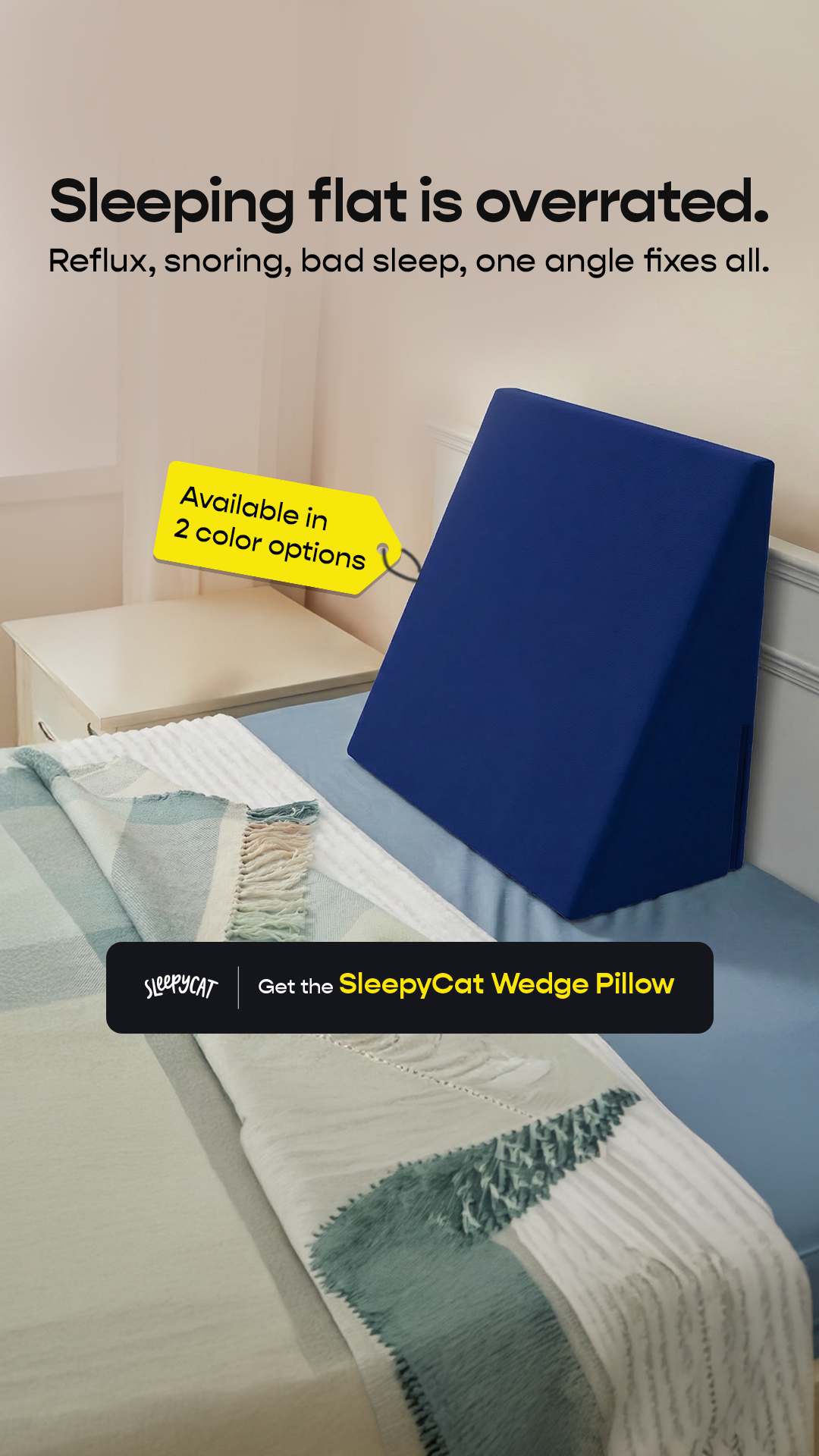 From lounging to sleeping, the Wedge Pillow provides adjustable elevation with breathable, washable fabric and ergonomic foam support for better rest.