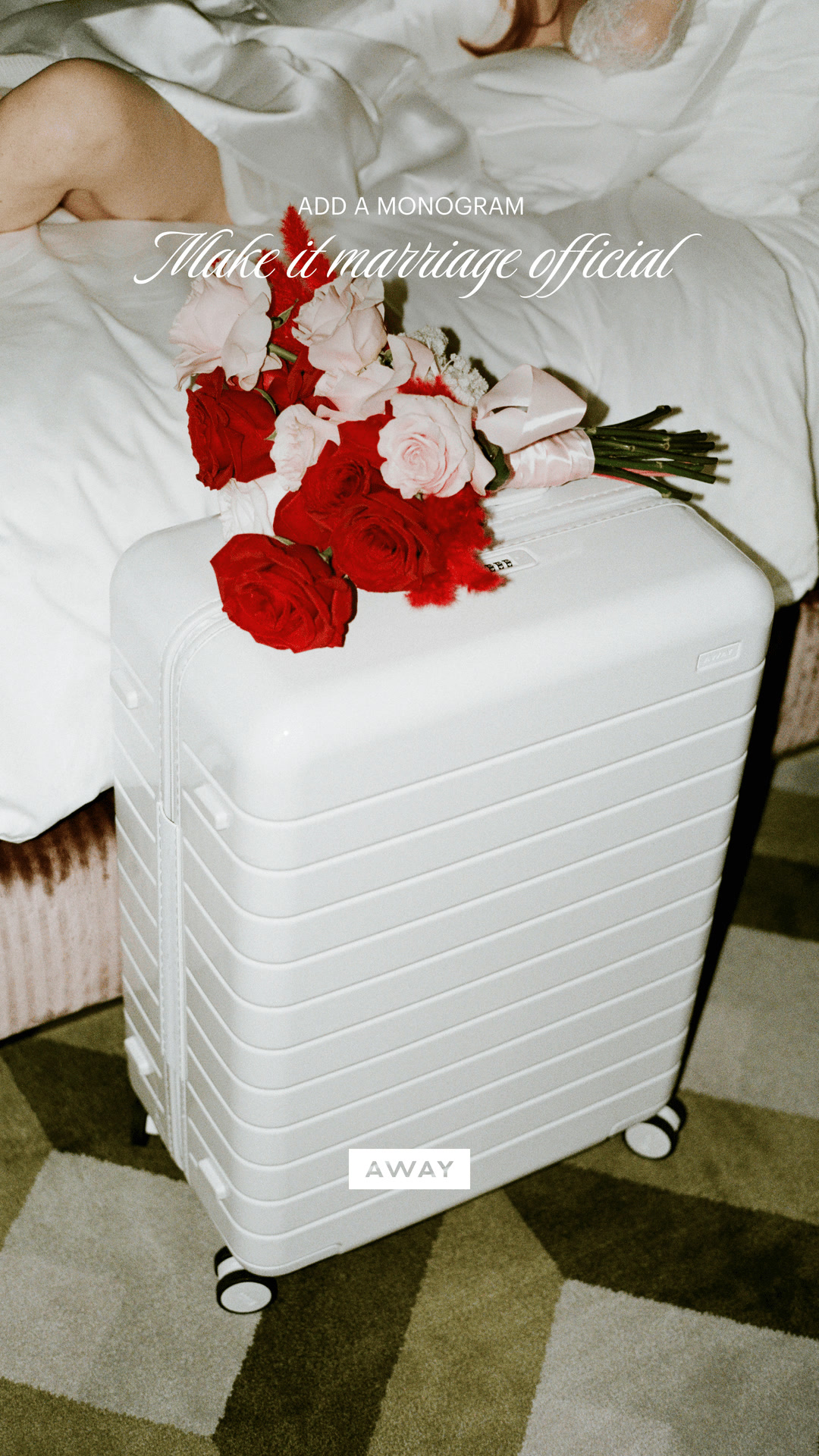 A luggage tag with their initials, plus a suitcase built to last. Personalization makes it feel personal. The Wedding Shop makes it easy.