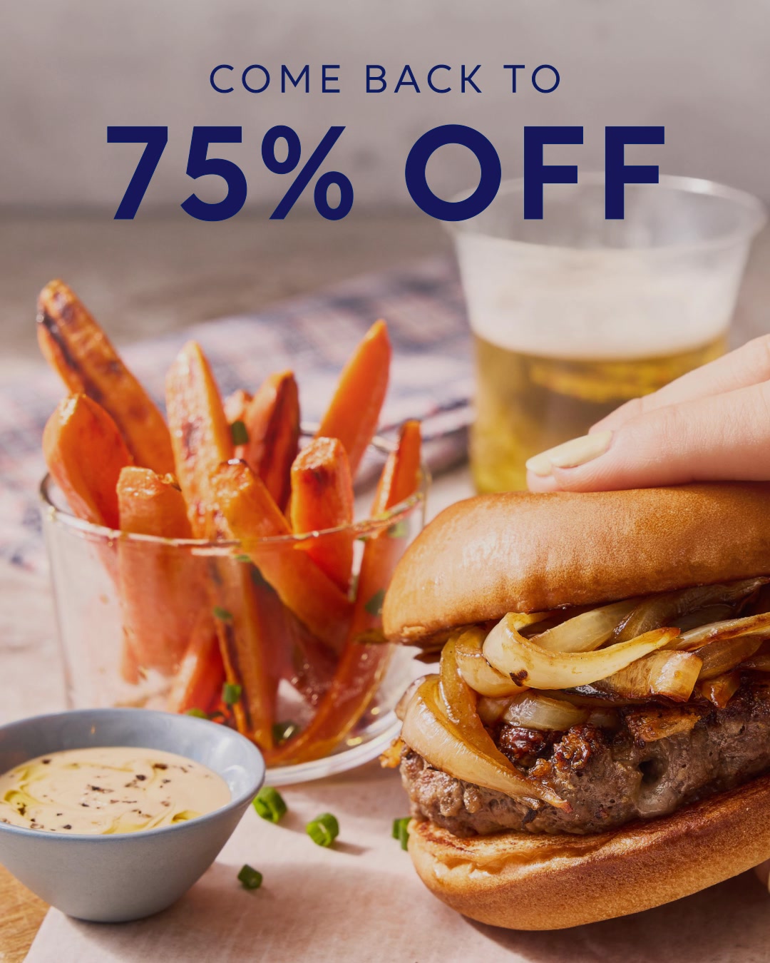 Cooking doesn’t have to feel like a chore. Rediscover easy, mouth-watering meals at home—now with 75% off your next Autoship & Save order.