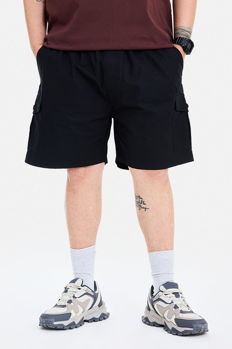 Snitch Men's 6 Pocket Plus Size Cargo Shorts | 3xl, 4xl, 5xl, 6xl | Cotton | (Xxxl-Xxxxxxl) Plus Size Clothing | Plain | Street Wear