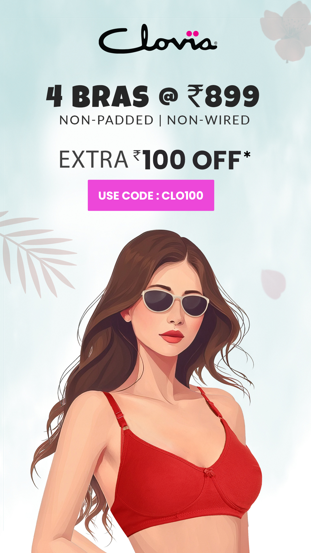 Still dreaming about that perfect bra? Guess what! It's still waiting for you in your cart. Checkout now & make it yours now!
✓ COD Available. Free Shipping*
✓ Easy Return
✓ New Styles Added
