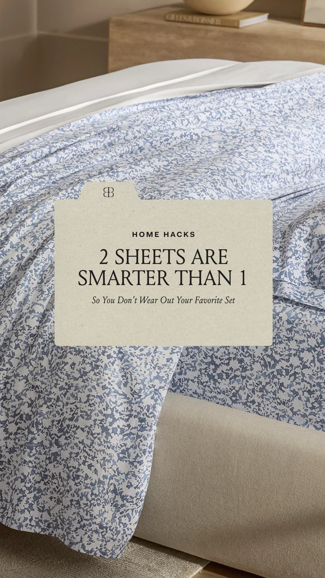 Get 2 Sheet Sets from the start to reduce the wear on your favorite set. Once you experience the comfort of 100% organic cotton from Boll & Branch, you’ll never want to sleep on anything else.