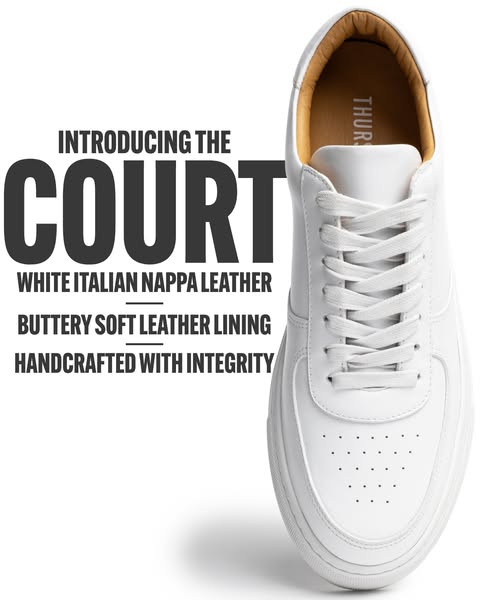 Meet The Court Low Top 🏆 
👉 The highest-quality leather sneakers sold at the lowest sustainable markup possible.