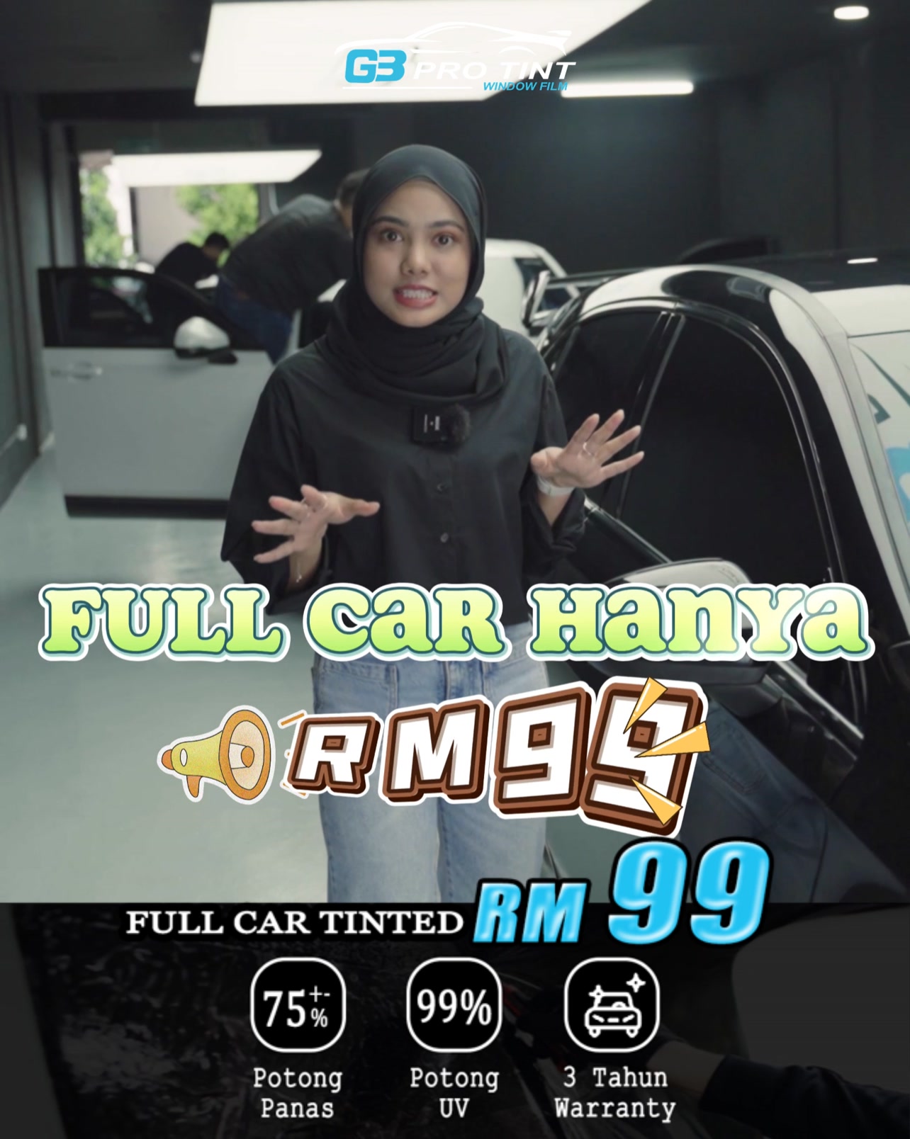 Full Car Tinted Hanya 𝗥𝗠𝟵𝟵 je‼️