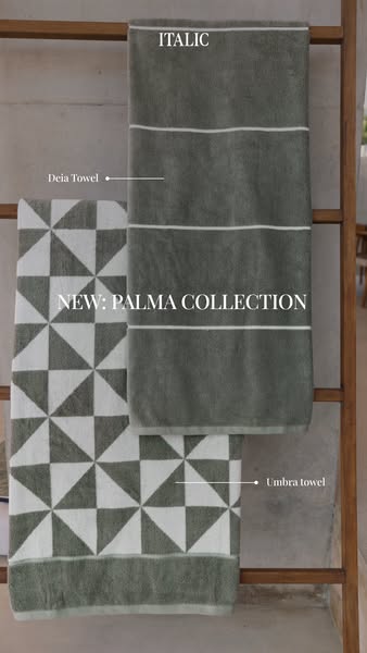 Your bathroom is now a destination. With earthy Sage tones, crisp stripes, and ultra-plush Australian cotton, The Palma Collection is the retreat you don’t need a passport for.